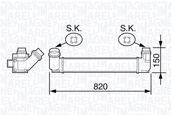 MAGNETI MARELLI Интеркулер 351319203590